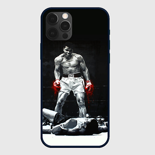 Чехол iPhone 12 Pro Muhammad Ali / 3D-Черный – фото 1