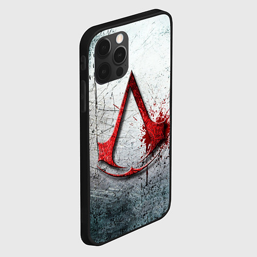 Чехол iPhone 12 Pro Assassins Creed / 3D-Черный – фото 2