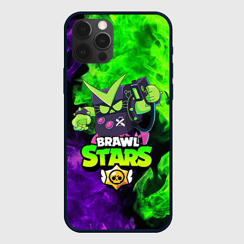 Чехол iPhone 12 Pro BRAWL STARS VIRUS 8-BIT / 3D-Черный – фото 1