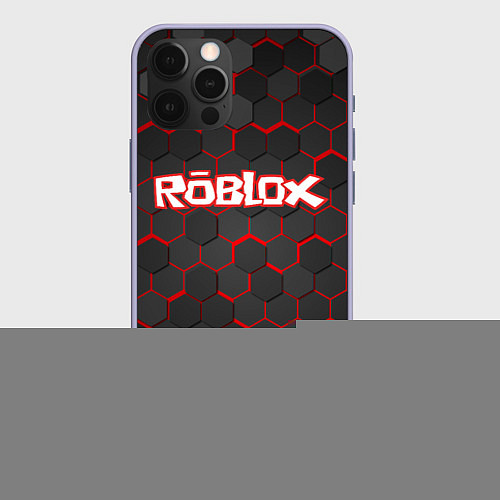 Чехол iPhone 12 Pro ROBLOX / 3D-Светло-сиреневый – фото 1