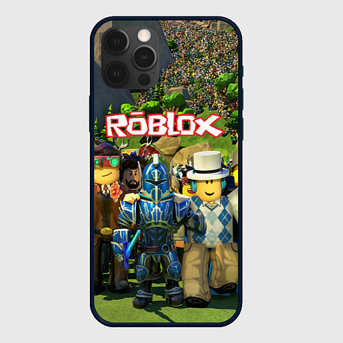 Чехол iPhone 12 Pro ROBLOX / 3D-Черный – фото 1