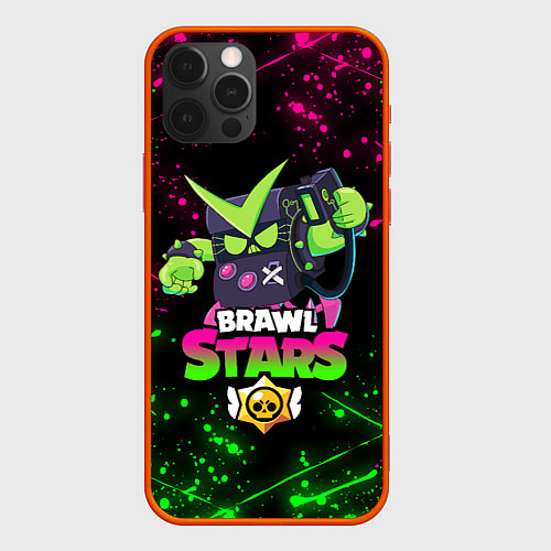 Чехол iPhone 12 Pro BRAWL STARS VIRUS 8-BIT / 3D-Красный – фото 1