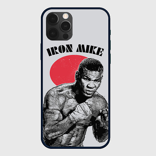 Чехол iPhone 12 Pro Iron Mike / 3D-Черный – фото 1