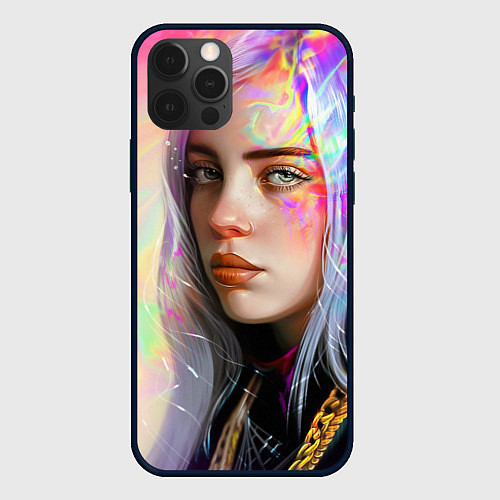 Чехол iPhone 12 Pro Billie Pinky Wave / 3D-Черный – фото 1