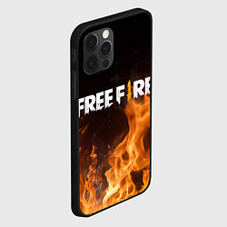 Чехол для iPhone 12 Pro FREE FIRE, цвет: 3D-черный — фото 2