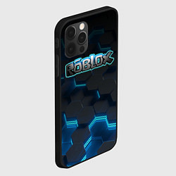 Чехол для iPhone 12 Pro Roblox Neon Hex, цвет: 3D-черный — фото 2