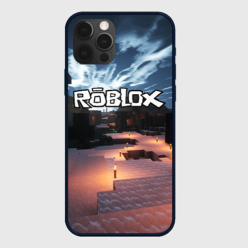 Чехол iPhone 12 Pro ROBLOX / 3D-Черный – фото 1