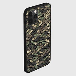 Чехол для iPhone 12 Pro Именной камуфляж Иван, цвет: 3D-черный — фото 2