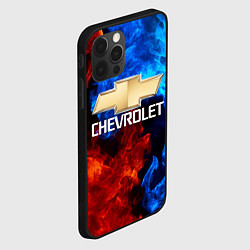 Чехол для iPhone 12 Pro CHEVROLET, цвет: 3D-черный — фото 2