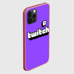 Чехол для iPhone 12 Pro Twitch, цвет: 3D-малиновый — фото 2