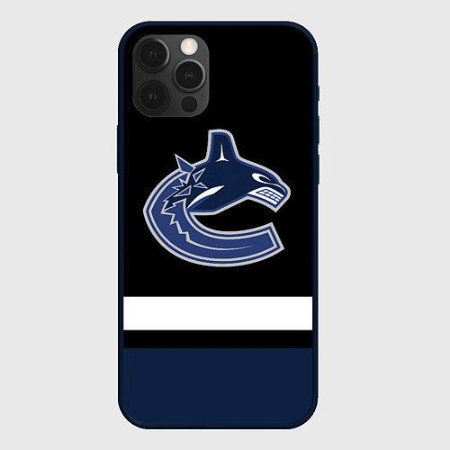 Чехол iPhone 12 Pro Vancouver Canucks / 3D-Черный – фото 1