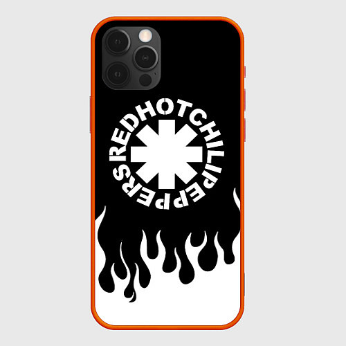 Чехол iPhone 12 Pro Red Hot Chili Peppers / 3D-Красный – фото 1