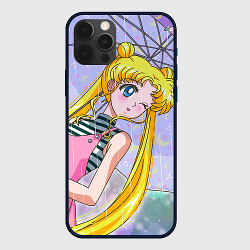Чехол iPhone 12 Pro Sailor Moon / 3D-Черный – фото 1