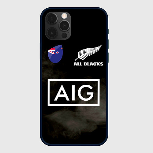 Чехол iPhone 12 Pro ALL BLACKS / 3D-Черный – фото 1