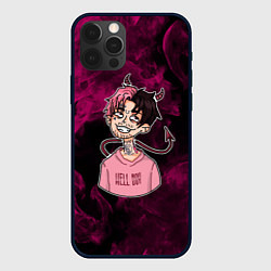 Чехол для iPhone 12 Pro LIL PEEP, цвет: 3D-черный