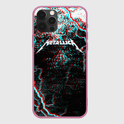 Чехол iPhone 12 Pro METALLICA GLITCH STORM