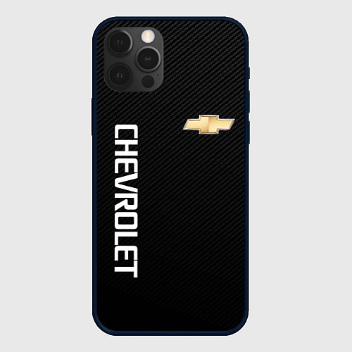Чехол iPhone 12 Pro Chevrolet / 3D-Черный – фото 1