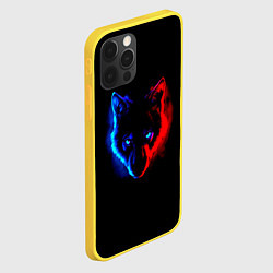 Чехол для iPhone 12 Pro Волк, цвет: 3D-желтый — фото 2