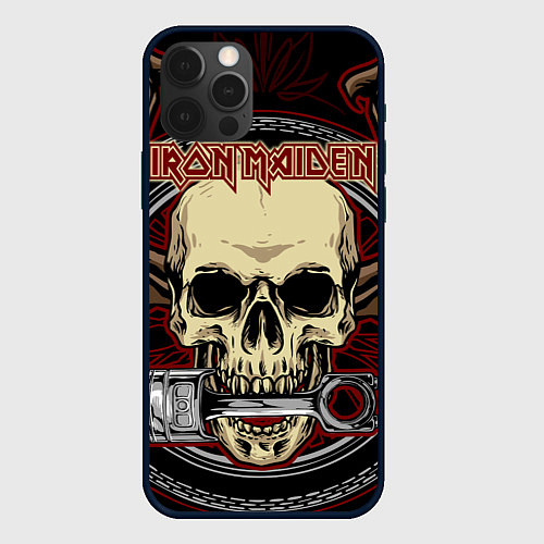 Чехол iPhone 12 Pro Iron Maiden / 3D-Черный – фото 1