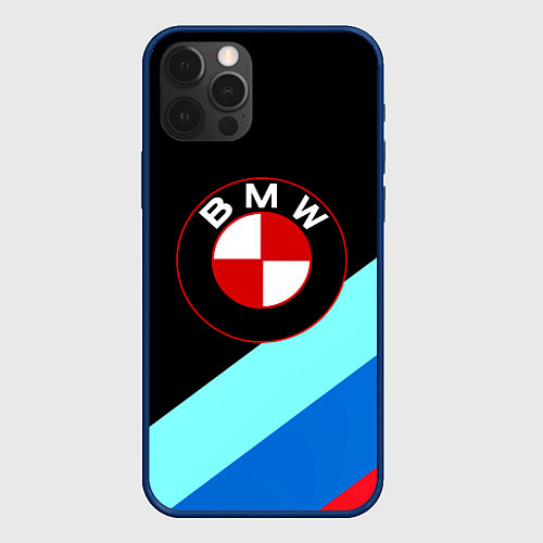 Чехол iPhone 12 Pro BMW / 3D-Тёмно-синий – фото 1