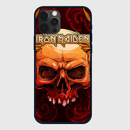 Чехол iPhone 12 Pro Iron Maiden / 3D-Черный – фото 1