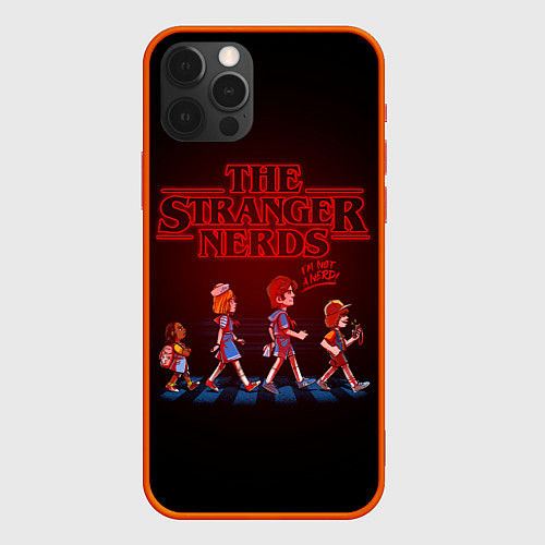 Чехол iPhone 12 Pro STRANGER THINGS / 3D-Красный – фото 1