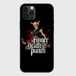 Чехол для iPhone 12 Pro Five Finger Death Punch, цвет: 3D-черный