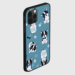 Чехол для iPhone 12 Pro Собачки, цвет: 3D-черный — фото 2