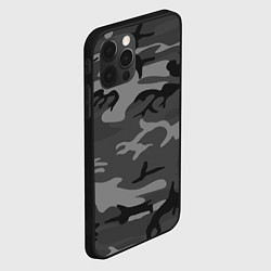 Чехол для iPhone 12 Pro Военный камуфляж, цвет: 3D-черный — фото 2