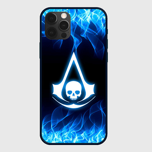 Чехол iPhone 12 Pro Assassin??s Creed / 3D-Черный – фото 1