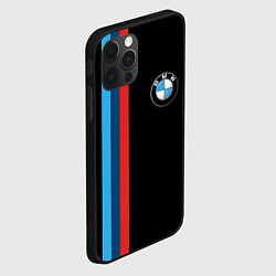 Чехол для iPhone 12 Pro BMW, цвет: 3D-черный — фото 2
