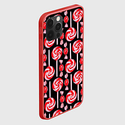 Чехол для iPhone 12 Pro Леденцы, цвет: 3D-красный — фото 2
