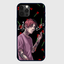 Чехол для iPhone 12 Pro LIL PEEP, цвет: 3D-черный