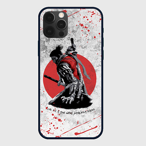 Чехол iPhone 12 Pro SEKIRO SHADOW DIE TWICE / 3D-Черный – фото 1