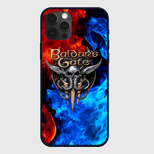 Чехол iPhone 12 Pro BALDURS GATE / 3D-Черный – фото 1