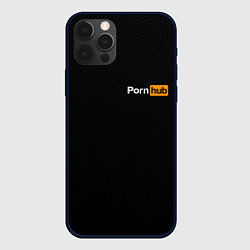 Чехол для iPhone 12 Pro PORNHUB, цвет: 3D-черный