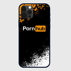 Чехол для iPhone 12 Pro PORNHUB, цвет: 3D-черный