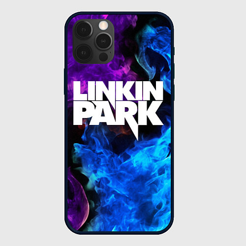 Чехол iPhone 12 Pro LINKIN PARK / 3D-Черный – фото 1
