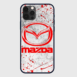 Чехол iPhone 12 Pro MAZDA RED LOGO