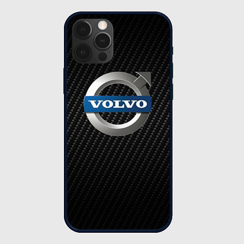 Чехол iPhone 12 Pro VOLVO / 3D-Черный – фото 1