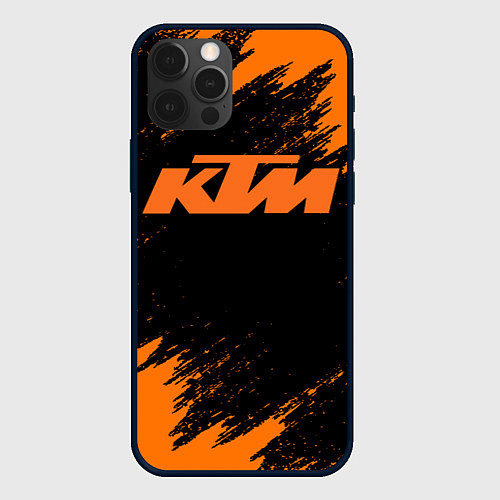 Чехол iPhone 12 Pro KTM / 3D-Черный – фото 1