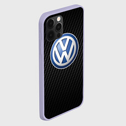 Чехол для iPhone 12 Pro Volkswagen Logo, цвет: 3D-светло-сиреневый — фото 2