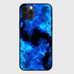 Чехол для iPhone 12 Pro СИНИЙ ОГОНЬ, цвет: 3D-черный