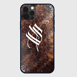 Чехол для iPhone 12 Pro Stigmata logo, цвет: 3D-черный