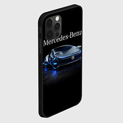 Чехол для iPhone 12 Pro MERCEDES, цвет: 3D-черный — фото 2