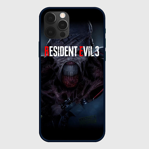 Чехол iPhone 12 Pro Resident evil 3 remake / 3D-Черный – фото 1