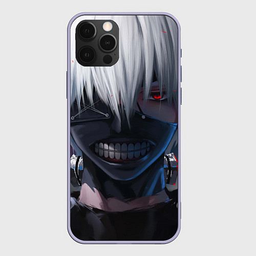 Чехол iPhone 12 Pro TOKYO GHOUL / 3D-Светло-сиреневый – фото 1