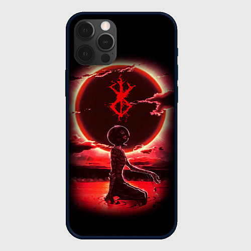 Чехол iPhone 12 Pro BERSERK / 3D-Черный – фото 1