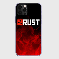 Чехол для iPhone 12 Pro RUST, цвет: 3D-светло-сиреневый