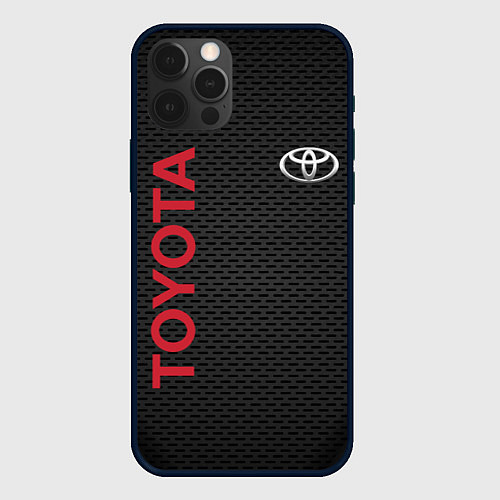 Чехол iPhone 12 Pro TOYOTA / 3D-Черный – фото 1